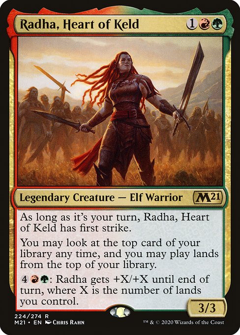 Radha, Heart of Keld - Core Set 2021 Rare Card