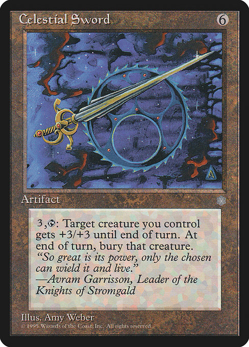 Celestial Sword - Ice Age Rare Card