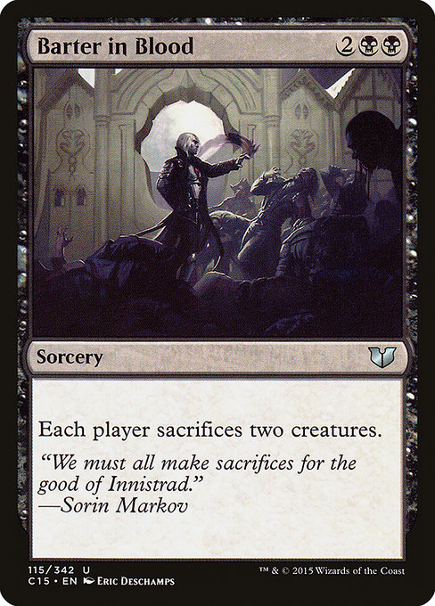 Barter in Blood - Commander 2015 Uncommon Card