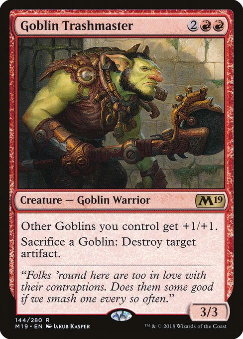 Goblin Trashmaster - Core Set 2019 Rare Card