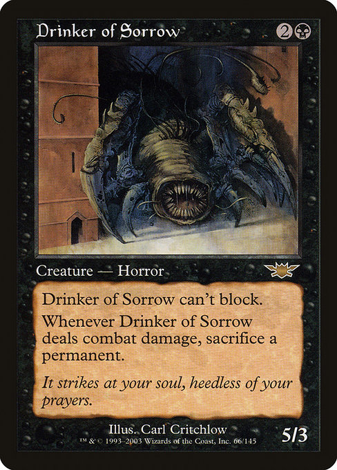 Drinker of Sorrow - Legions Rare Card