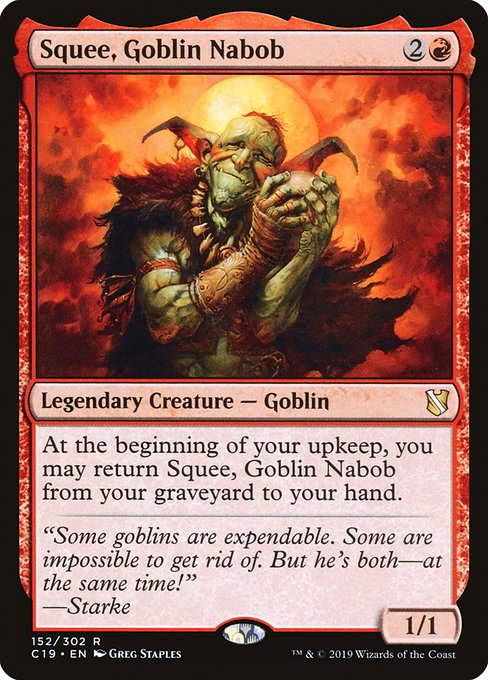 Squee, Goblin Nabob - Commander 2019 Rare Card