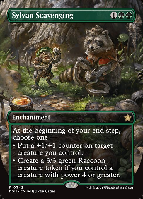 Sylvan Scavenging - Foundations Rare Card