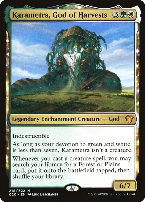 Karametra, God of Harvests - Commander 2020 Mythic Card