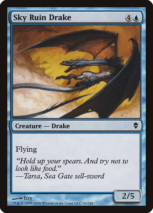 Sky Ruin Drake - Zendikar Common Card