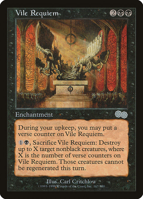 Vile Requiem - Urza's Saga Uncommon Card