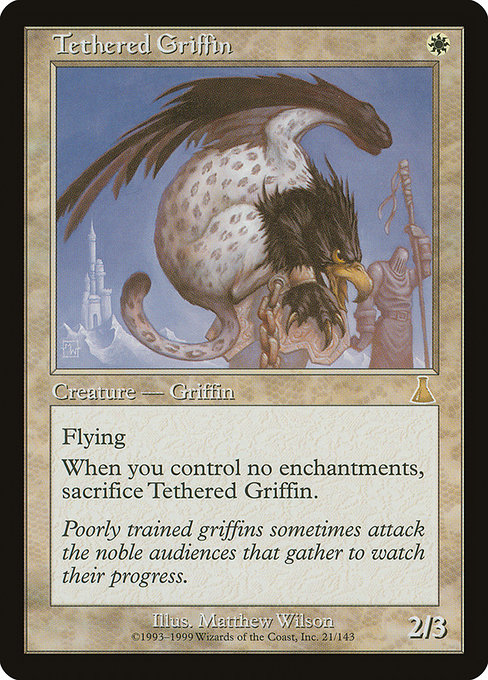 Tethered Griffin - Urza's Destiny Rare Card