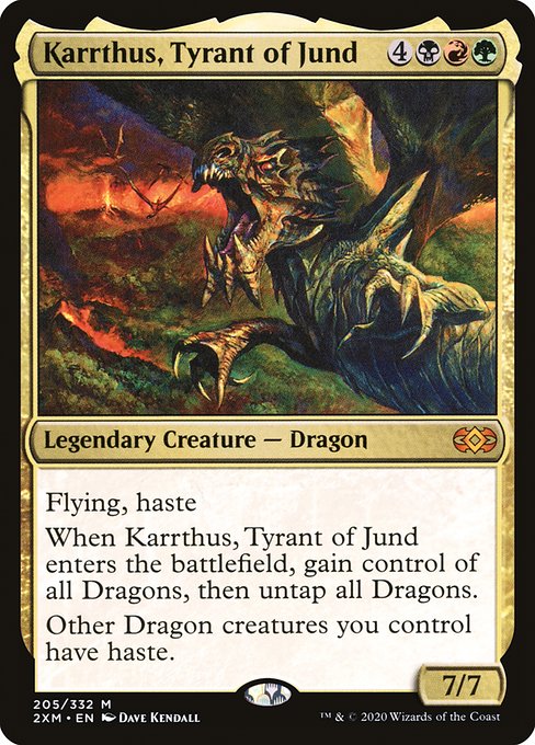 Karrthus, Tyrant of Jund - Double Masters Mythic Card