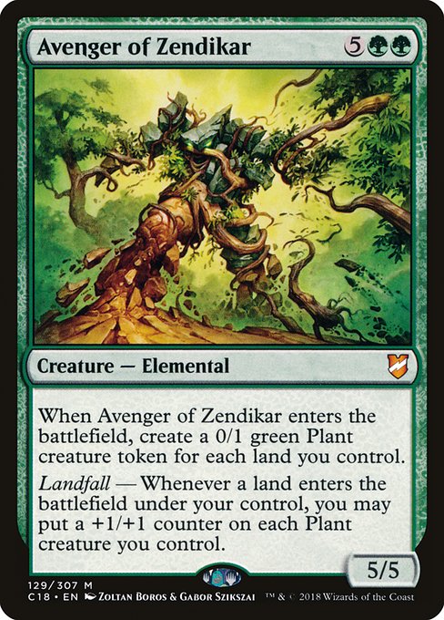 Avenger of Zendikar - Commander 2018 Mythic Card