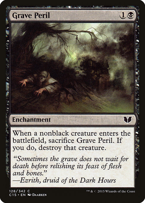 Grave Peril - Commander 2015 Common Card