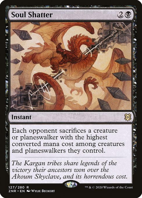 Soul Shatter - Zendikar Rising Rare Card