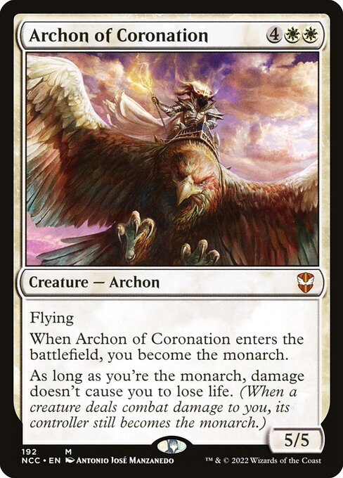 Archon of Coronation - New Capenna Commander Mythic Card