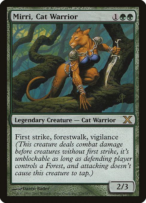 Mirri, Cat Warrior - Tenth Edition Rare Card