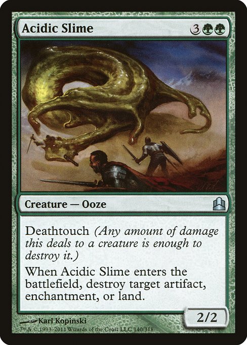 Acidic Slime - Commander 2011 Uncommon Card