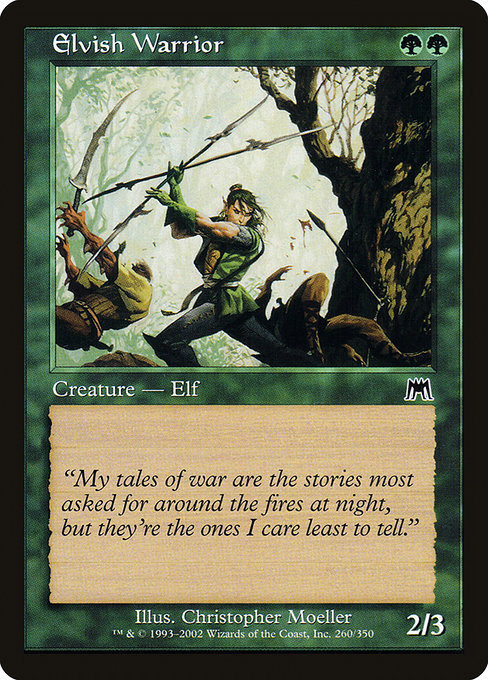 Elvish Warrior - Onslaught Common Card