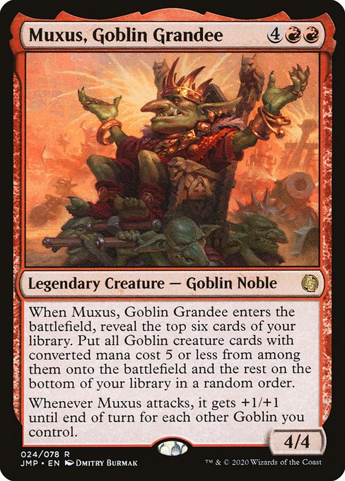Muxus, Goblin Grandee - Jumpstart Rare Card