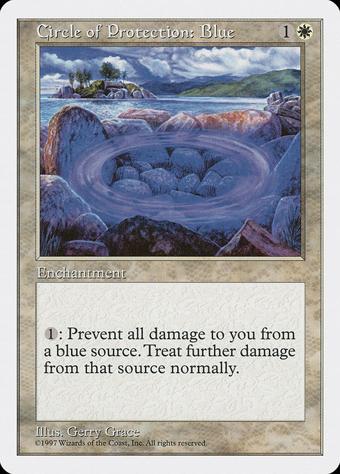 Circle of Protection: Blue - Fifth Edition Common Card
