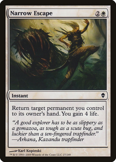 Narrow Escape - Zendikar Common Card