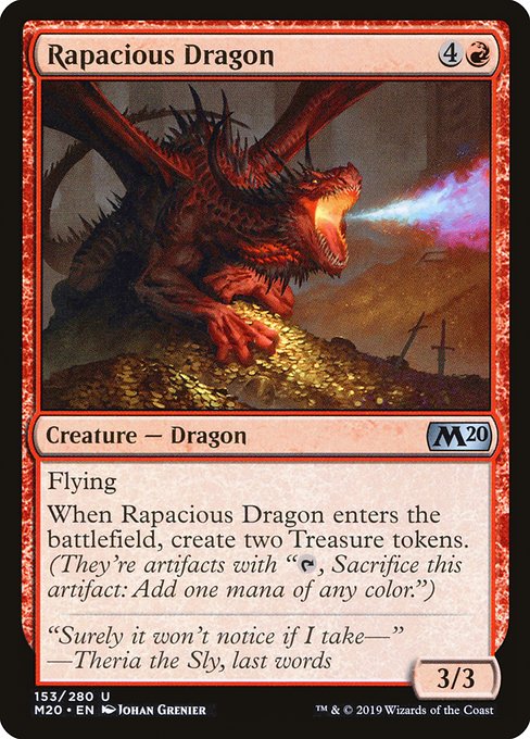 Rapacious Dragon - Core Set 2020 Uncommon Card