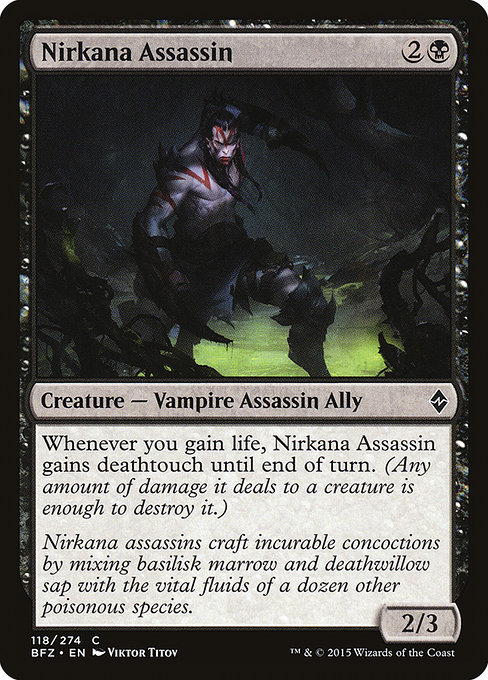 Nirkana Assassin - Battle for Zendikar Common Card