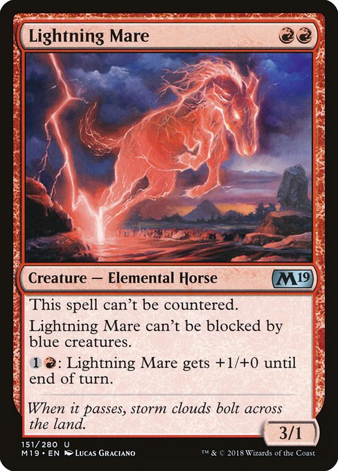 Lightning Mare - Core Set 2019 Uncommon Card