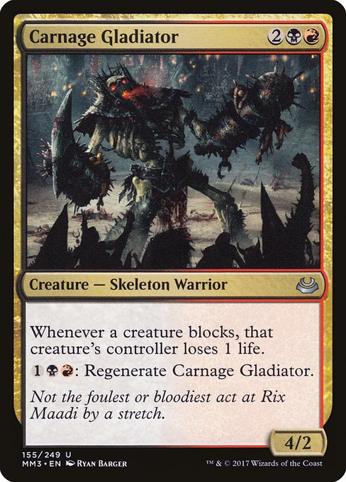 Carnage Gladiator - Modern Masters 2017 Uncommon Card