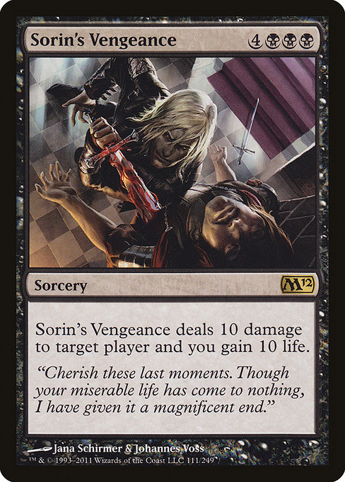 Sorin's Vengeance - Magic 2012 Rare Card