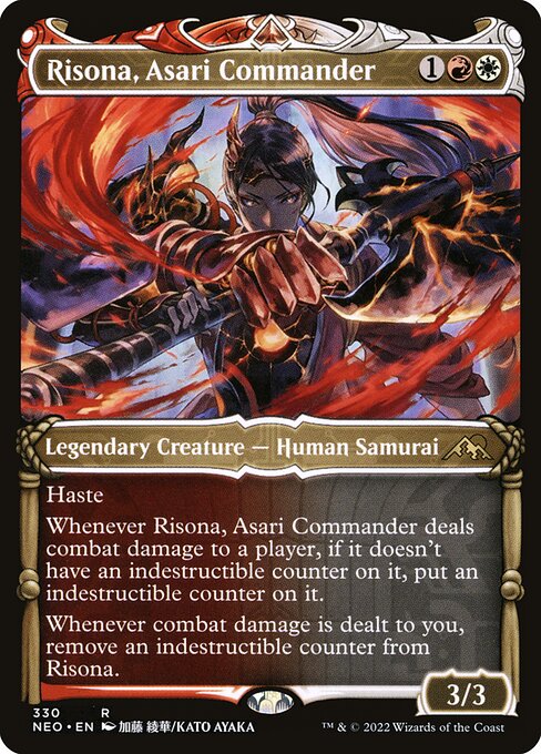 Risona, Asari Commander - Kamigawa: Neon Dynasty Rare Card