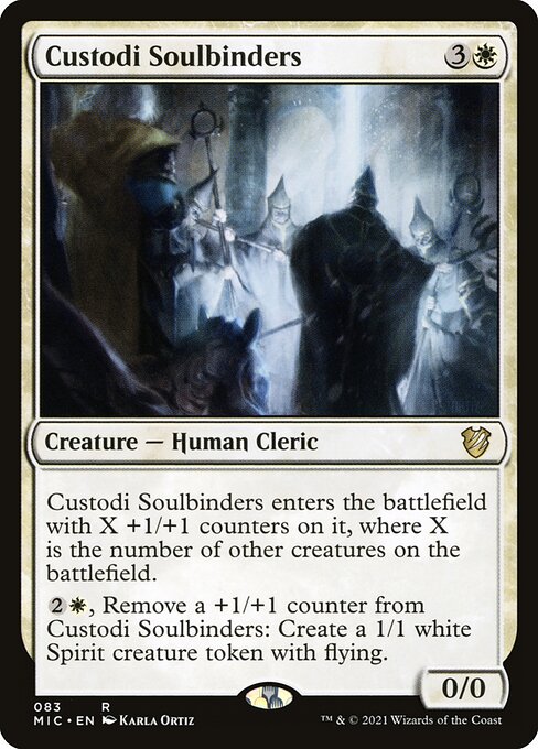 Custodi Soulbinders - Midnight Hunt Commander Rare Card