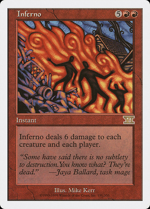 Inferno - Classic Sixth Edition Rare Card