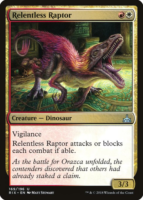 Relentless Raptor - Rivals of Ixalan Uncommon Card