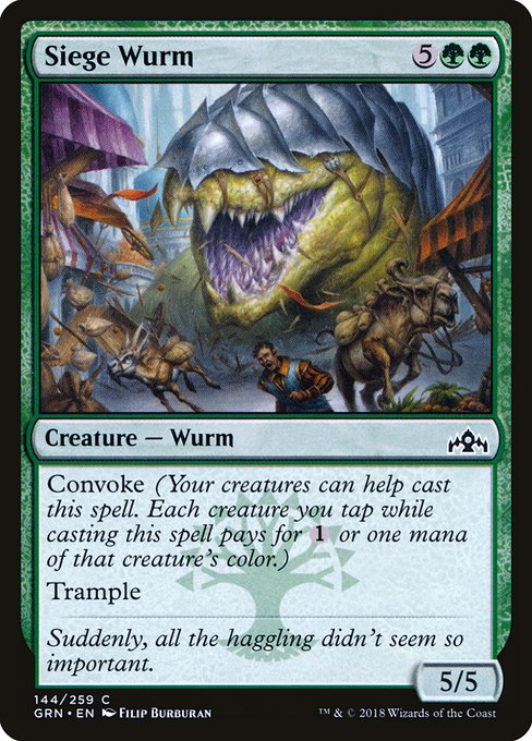 Siege Wurm - Guilds of Ravnica Common Card