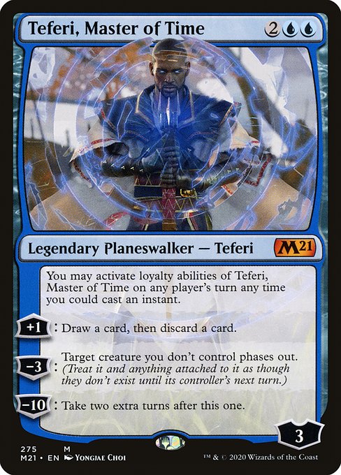 Teferi, Master of Time - Core Set 2021 Mythic Card