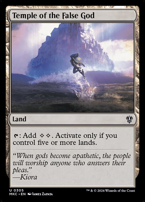 Temple of the False God - Murders at Karlov Manor Commander Uncommon Card