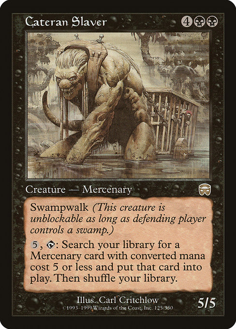 Cateran Slaver - Mercadian Masques Rare Card