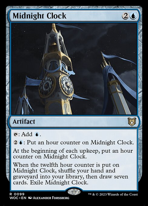 Midnight Clock - Wilds of Eldraine Commander Rare Card
