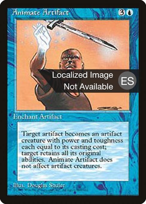 Animate Artifact - Fourth Edition Foreign Black Border Uncommon Card