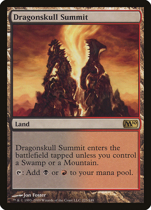 Dragonskull Summit - Magic 2010 Rare Card