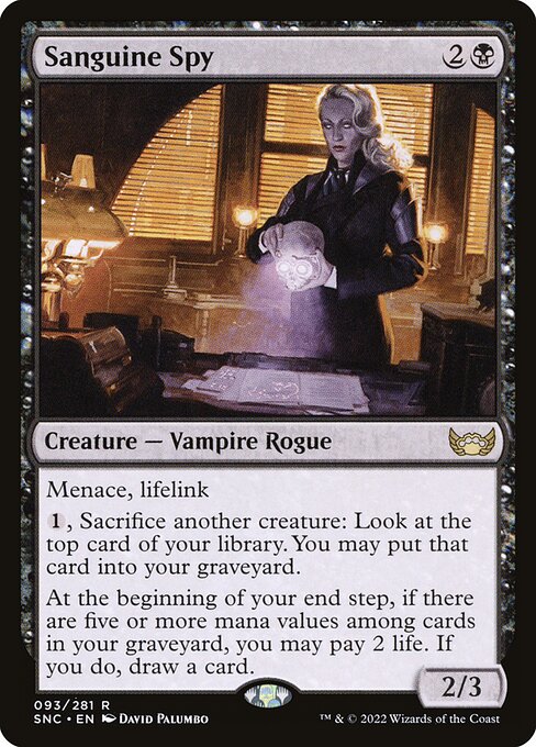 Sanguine Spy - Streets of New Capenna Rare Card