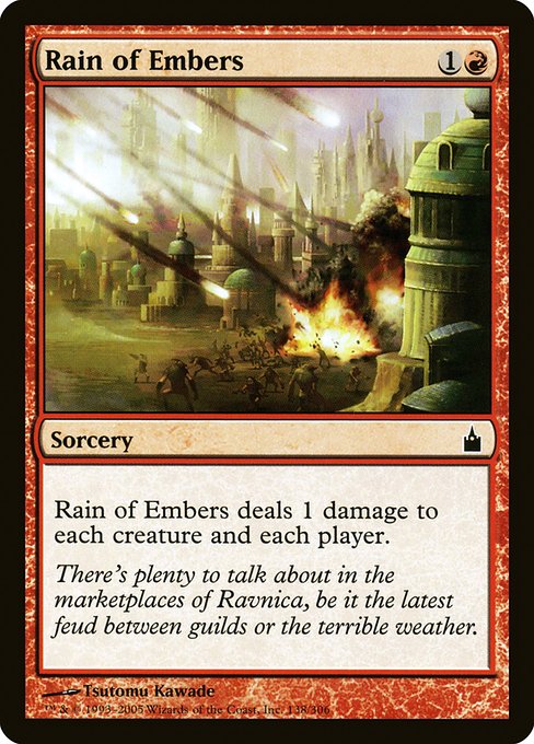 Rain of Embers - Ravnica: City of Guilds Common Card