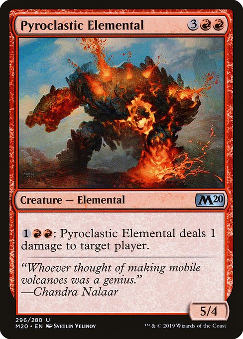 Pyroclastic Elemental - Core Set 2020 Uncommon Card