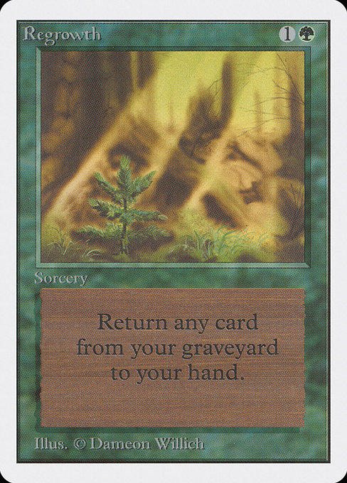 Regrowth - Unlimited Edition Uncommon Card