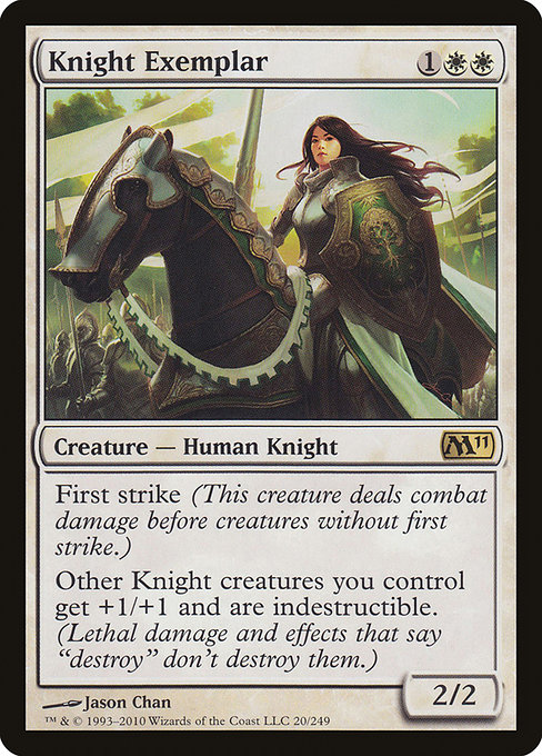 Knight Exemplar - Magic 2011 Rare Card