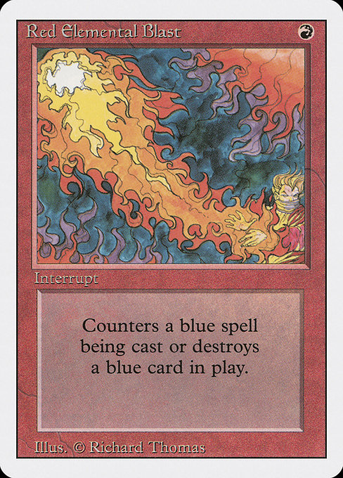 Red Elemental Blast - Revised Edition Common Card