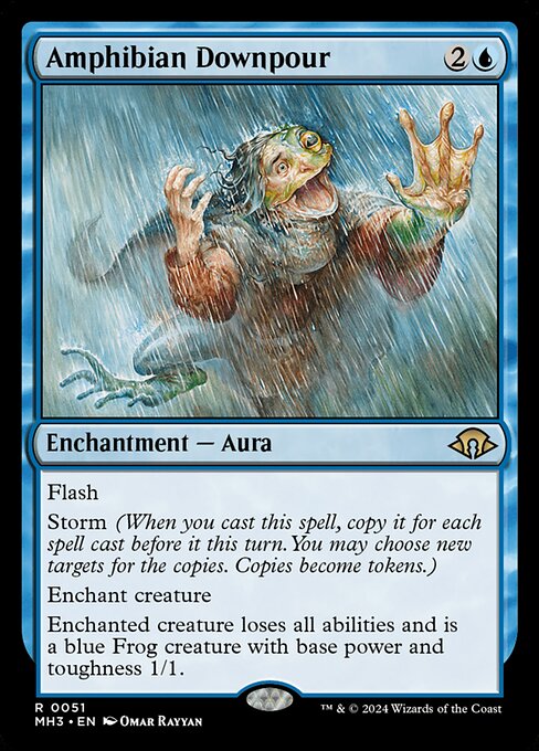 Amphibian Downpour - Modern Horizons 3 Rare Card