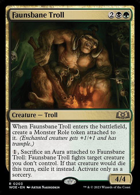 Faunsbane Troll - Wilds of Eldraine Rare Card