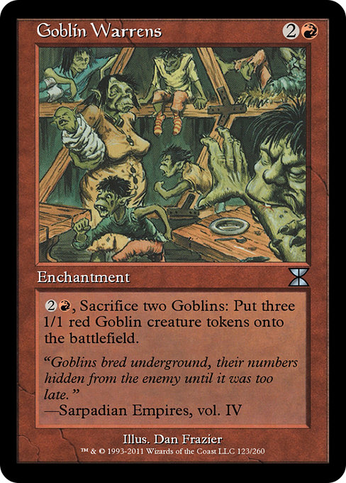 Goblin Warrens - Masters Edition IV Uncommon Card