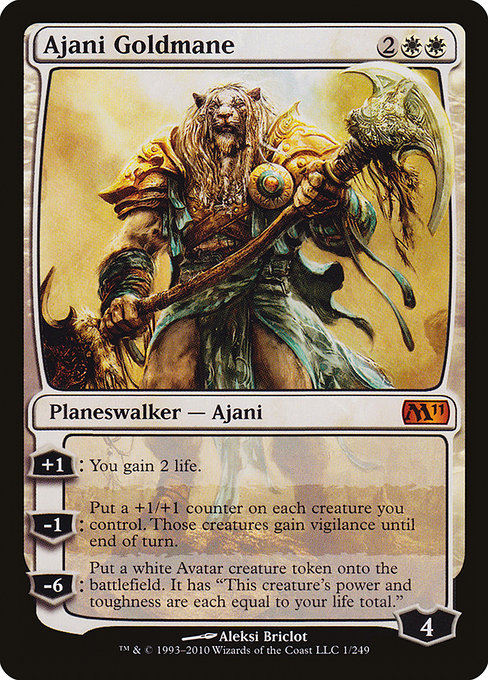 Ajani Goldmane - Magic 2011 Mythic Card