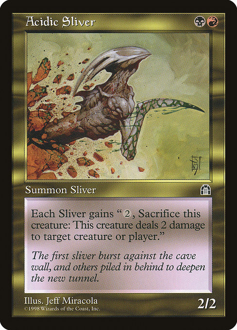 Acidic Sliver - Stronghold Uncommon Card