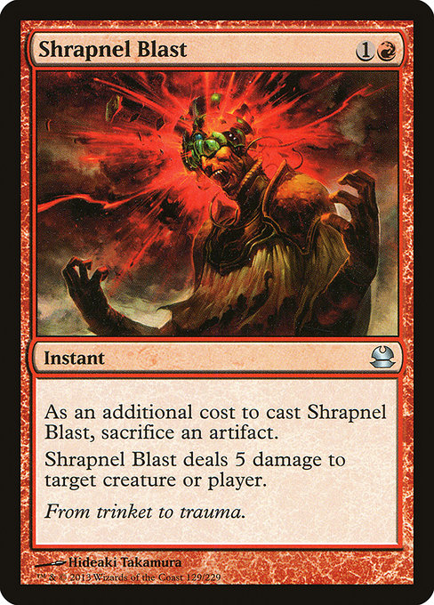 Shrapnel Blast - Modern Masters Uncommon Card